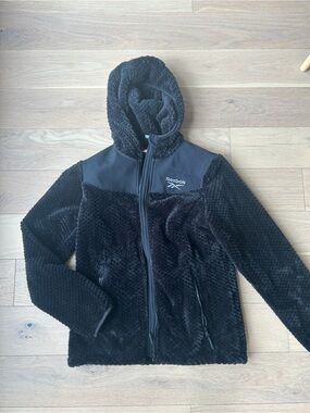 Reebok Black Fleece Hooded Zip-Up Jacket